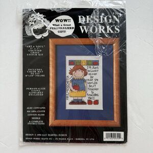 Design Works Counted Cross Stitch Kit "Teacher" 9394 Complete UNSEALED